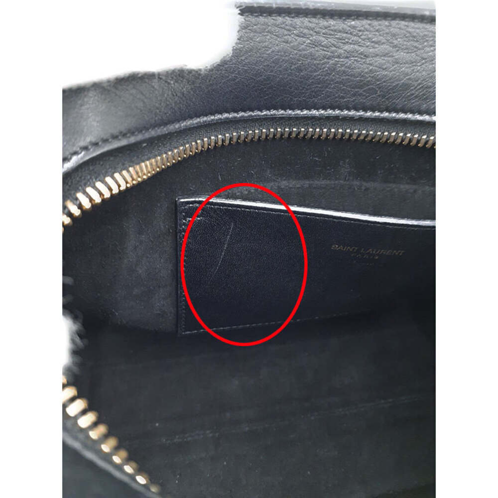 SAINT LAURENT PARIS Cabas 2WAY Leather Handbag - Picture 6 of 9